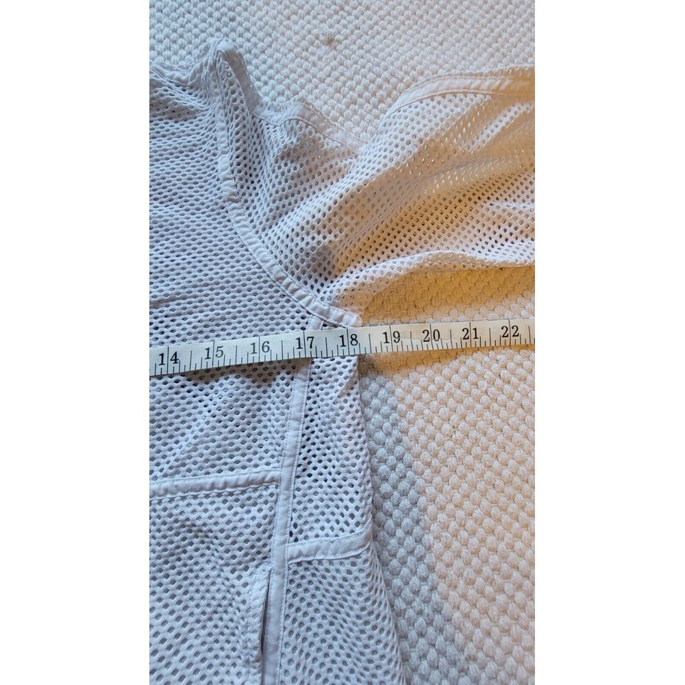 Lululemon White Mesh‎ on Mesh Size Small Long Sleeve Pullover Workout Yoga Top - Picture 6 of 8